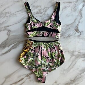 Kenzo Tropical Leaf Print Swim Coverup